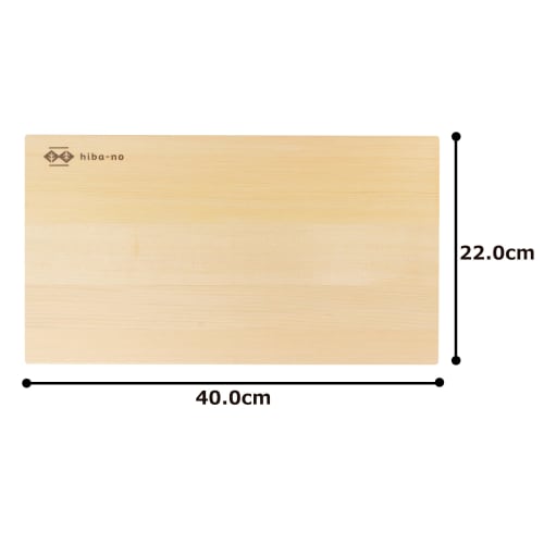 Umezawa Woodcraft Co., Ltd. Aomori Hiba Cutting Board, 40 X 22 X 1.5 Cm