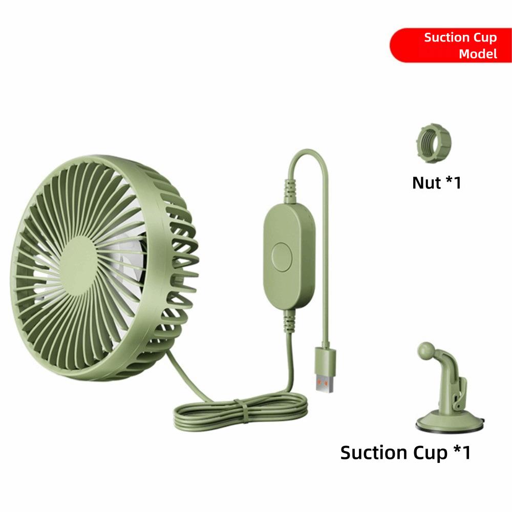 12V/24v Universal Suction Cup Car Fan 360° Rotatable USB Car Fan  Office Use