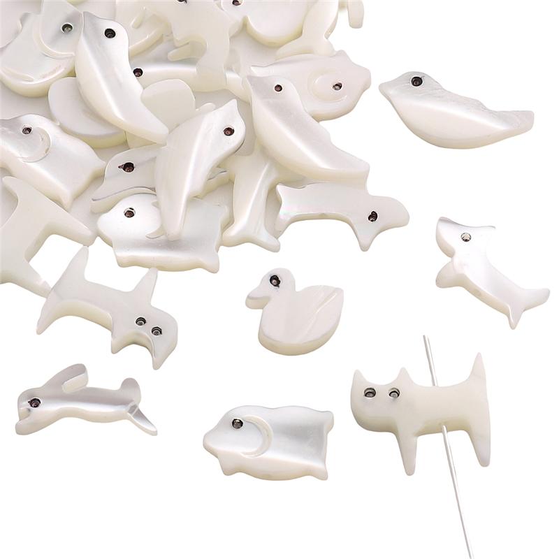 Natural Shells Cute Animal Charms For DIY Necklace Bracelet Earrings Jewelry Making