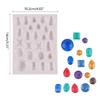 Geometric Gem- Green Bean Cake Chocolate Cake Fondant Mold Diy Baking Manual Mold Food Grade Silicone Fondant Mould