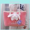 Lolita Bunny Plush Toy Tote Bag Soft Pp Cotton Gift For Girls And Girlfriends**