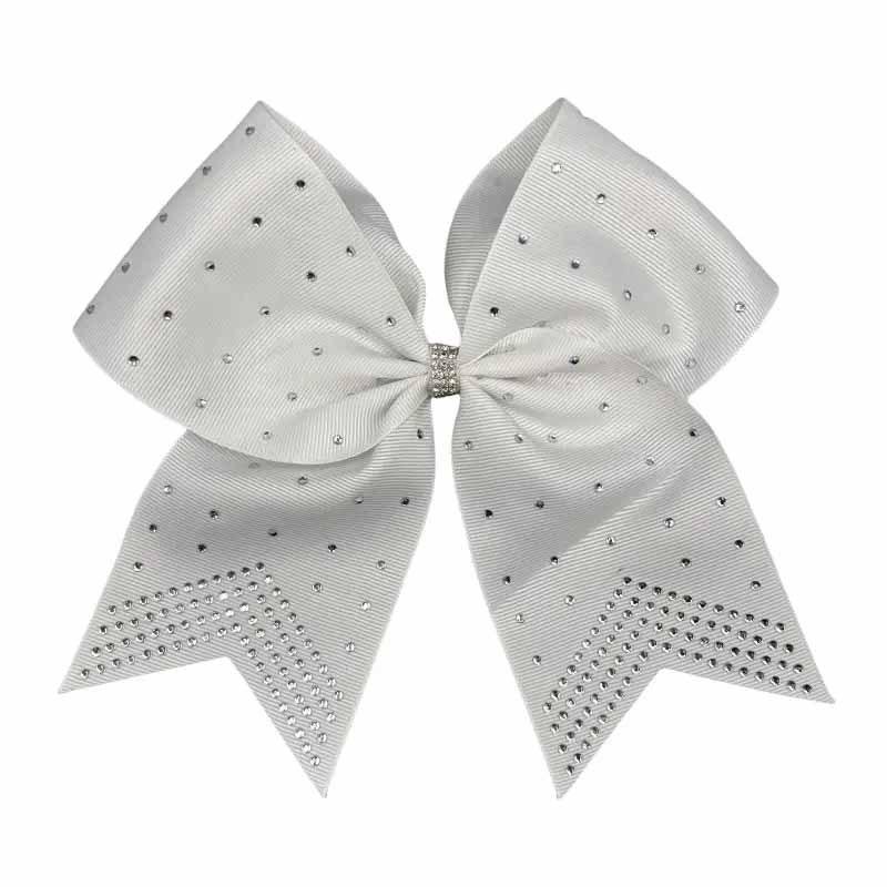 Glänzende Strass-Schwalbenschwanz-Schleifen-Haargummis für Mädchen - Cheerleading-Band-Kopfschmuck
