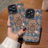 Cartoon Bär süße Handyhülle für Iphone 11 14 Plus 13 Pro Max 12 Mini stoßfeste Silikonhülle für Iphone Xr Xs X 7 8 Plus 6s 6
