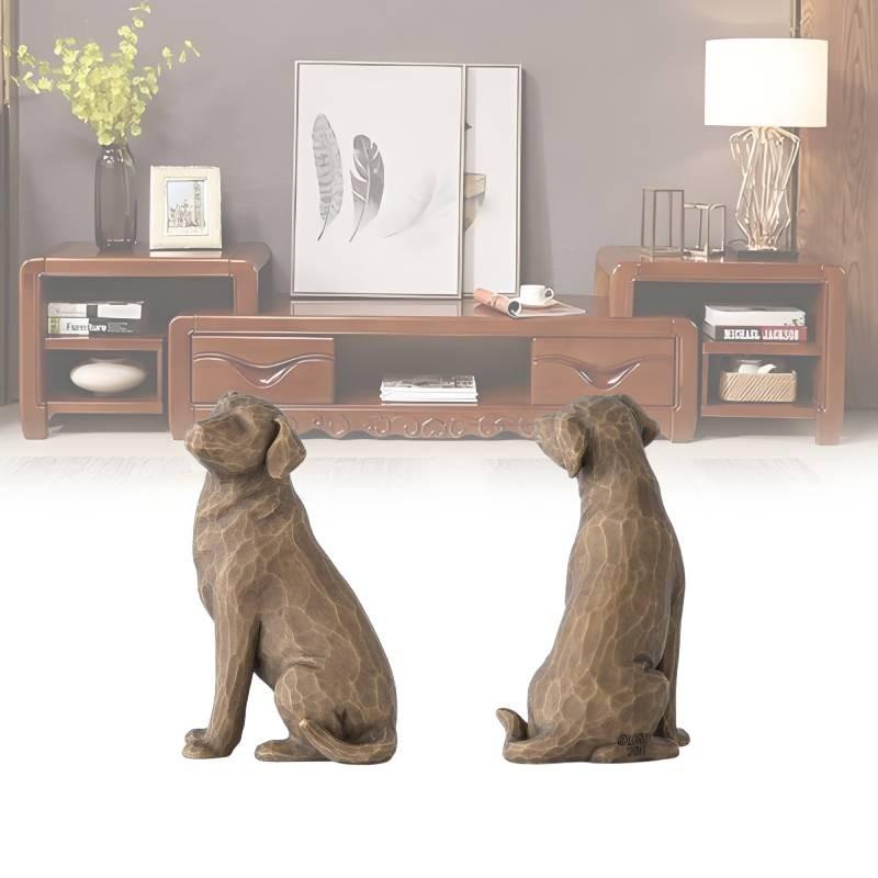 Tree Willow Love My Dog Dark Figurine Resin Multi Colour Desktop Toy Ornament