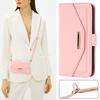 For Google Pixel 9 Pro XL Stand Case Cross Texture PU Leather Wallet Phone Cover with Shoulder Strap/Makeup Mirror