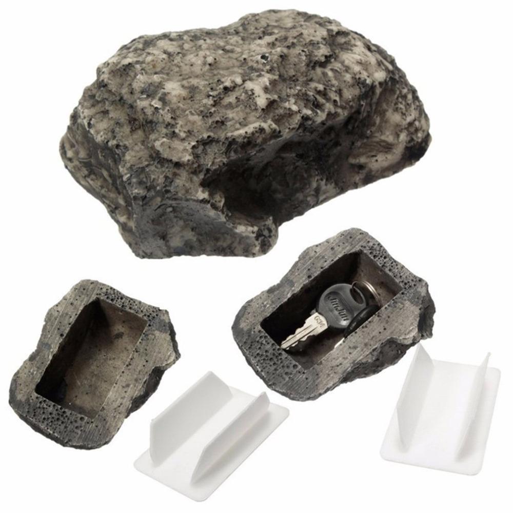 Cassaforte di Sicurezza Rock In Stone Contenitori di Stoccaggio Cassetta di Sicurezza Scatola Chiavi di Ricambio da Esterno Mini Armadietto Dropshipping Ingrosso Caldo