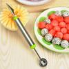 Stainless Steel Double-Sided Melon Baller - Fruit & Vegetable Carving Tool