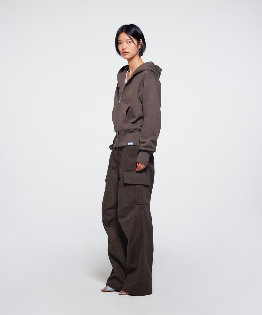 Era Unisex Era Heavy Hooded Zip-Up - Brown