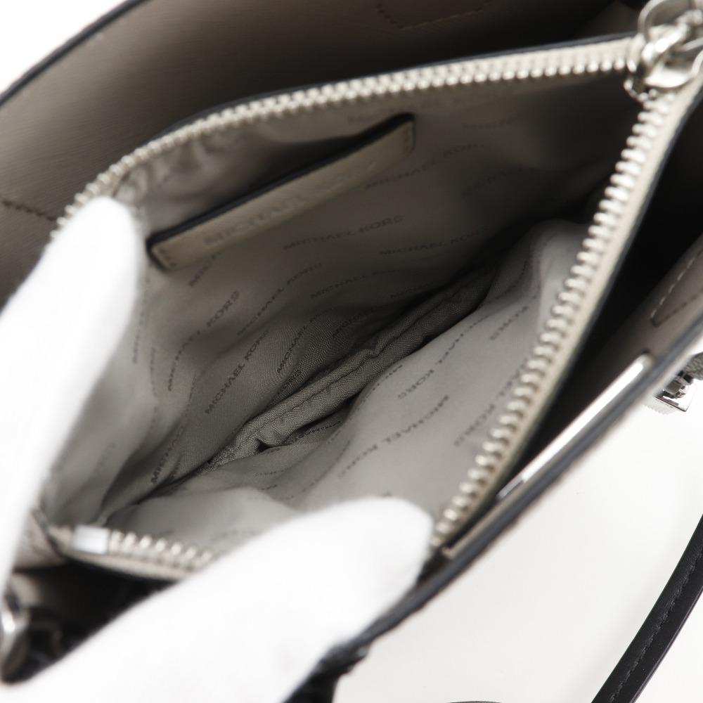 Michael Kors Mercer Handbag By Color 2WAYShoulder Gray / White Leather Women Used