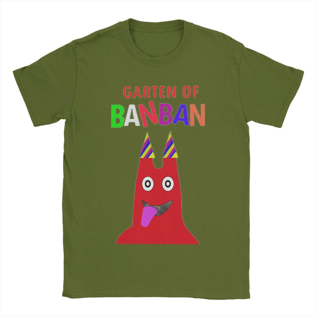 Garten of Banban Friends Characters T Shirts for Unisex Cotton Unique TShirts Round Collar  Tees Short Sleeve Tops Gift Idea