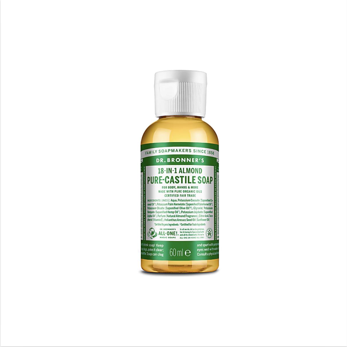 

[Dr.Bronner s] Pure-Castile Soap 60мл 12 ароматів 60ml прозорий