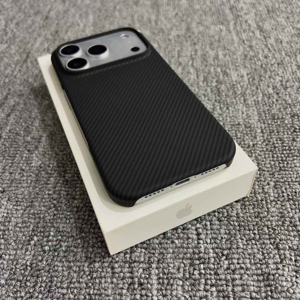 Carbon Fiber Kevlar Pattern PC Case For iPhone 17 Air 16 Plus 15 14 13 12 Pro Max Shockproof Ultra Thin For Magsafe Magnet Cover