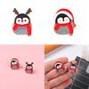 Cute Chubby Christmas Penguin Brooch Adorable Metal Badge For Sweater Accessories