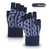 Winter Alpaca Wool Fingerless Gloves for Men, Women, Students - Ideal for Cycling and Writing