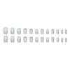 Noble, elegant, European and American fashionable silver glitter, whitening fake nail patches, wearable nails, removable 24 pieces