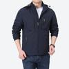 Spring and Autumn Men's Youth Outdoor Casual Jacket Hooded Multi-Pocket Loose Large Size Jacket Japanese and Korean American Jacket