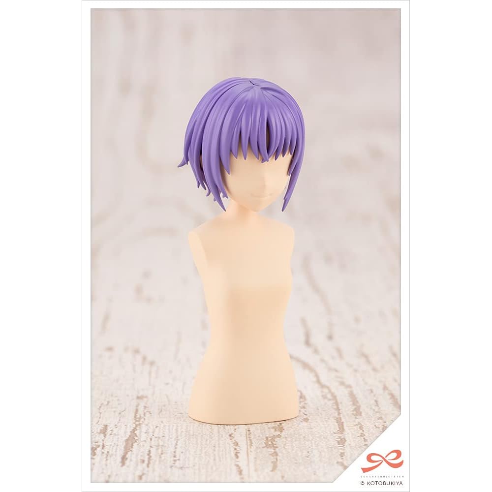 Kotobukiya After School Short Wig A Orange Purple 1/10 Scale Model Approximately 63mm