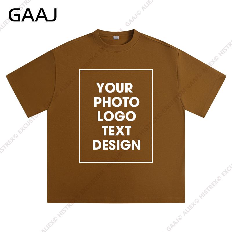 

Custom Print 100 HeavyWeight Cotton 300gsm T Shirt Tee Customized Your Design Brand Hip Hop Men Women Oversized Thickren TShirt S