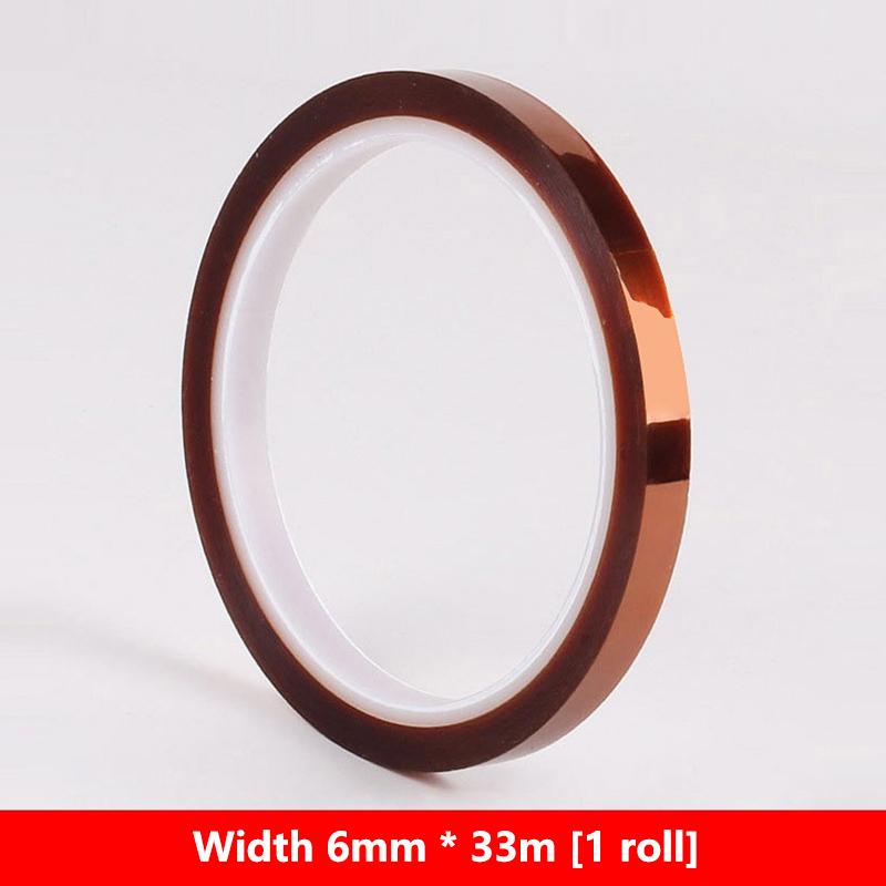 33M Long Gold Finger High Temperature Resistant Tape Heat Tape Polyimide Adhesive Insulation Tape 3D Printing Board Protection