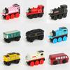 Colorful Wooden Magnetic Train Set For Kids With Interactive Push-pull Features