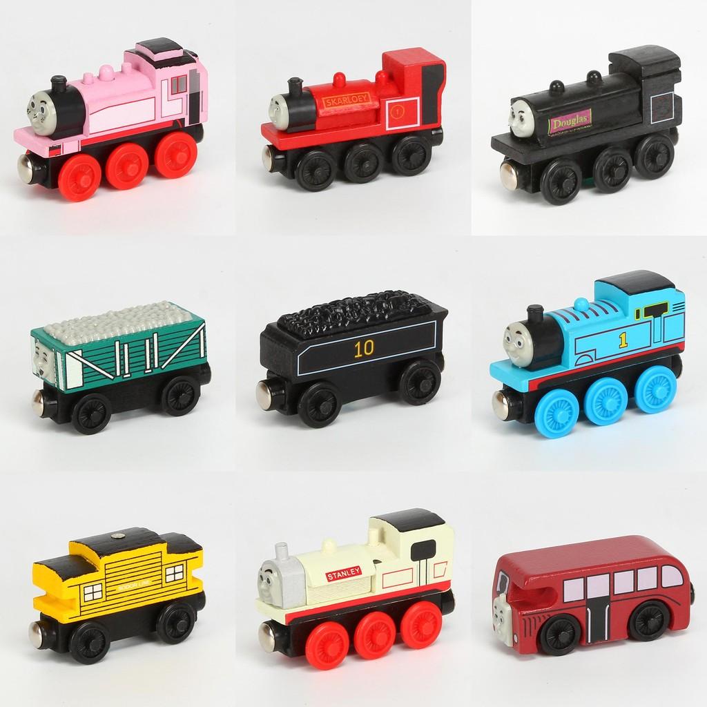 Colorful Wooden Magnetic Train Set For Kids With Interactive Push-pull Features