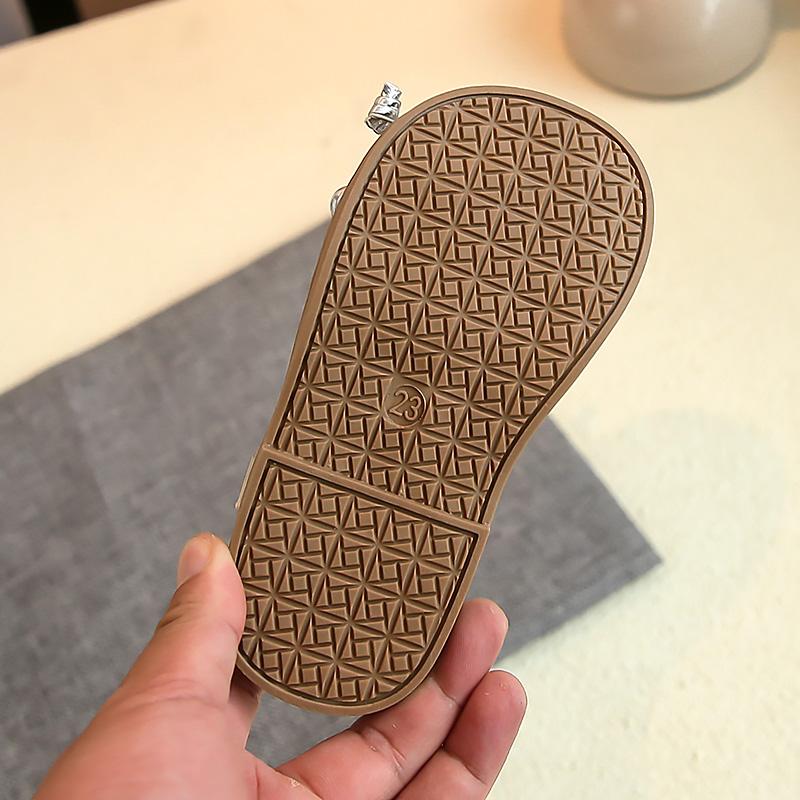 Kids Weave Sandals for Girls 2025 Summer Non-slip Sole Toddler Beach Shoes with Cute Bow Princess Elegant Party Shoes 1-3years