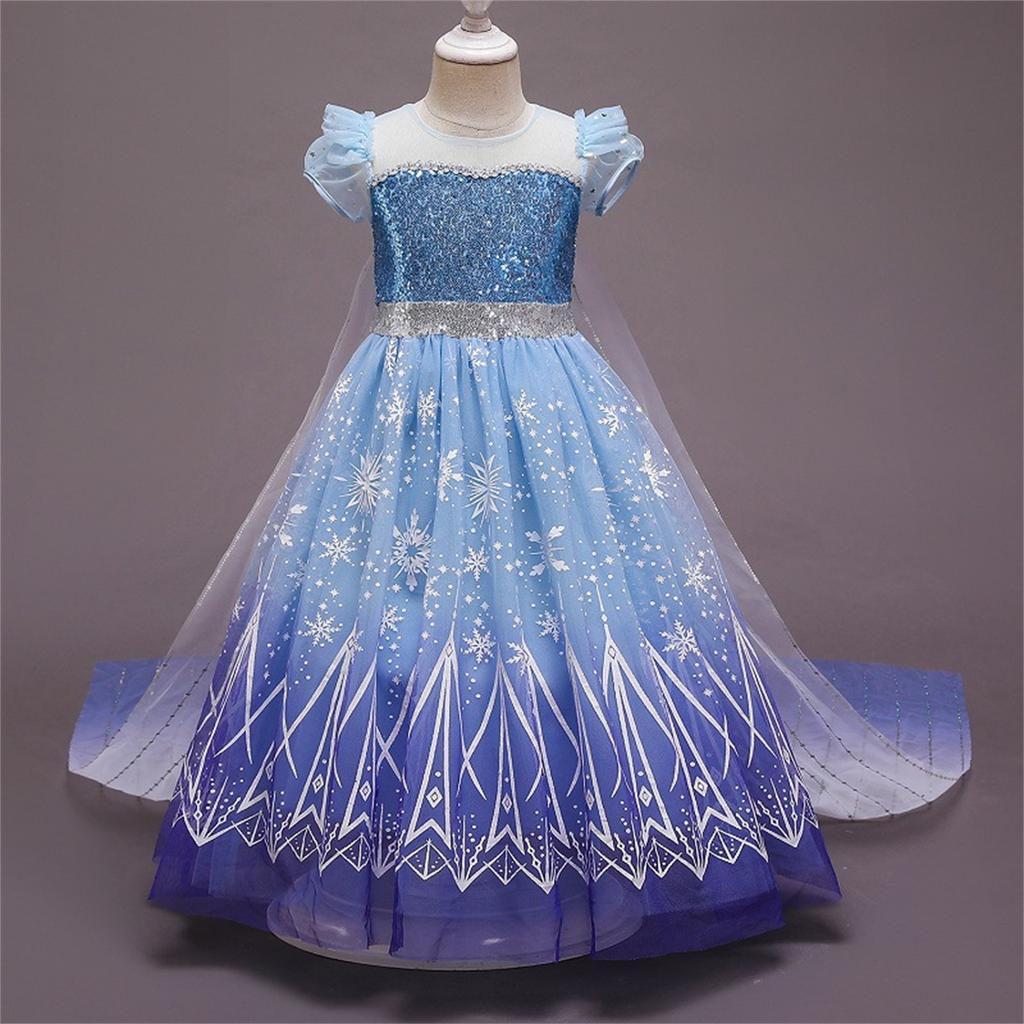 Kinder Mädchen Prinzessin Kleid Prinzessinnenkleid Festzug Partykleid Hochzeitskleid Partykleid