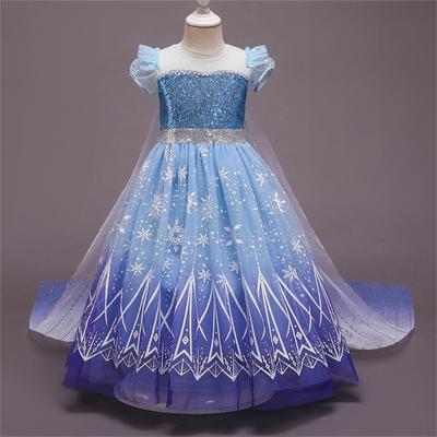 Kids Girls Cosplay Princess Bridesmaid Pageant Gown Birthday Party Wedding Dress