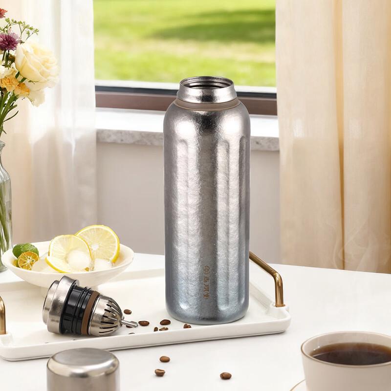 Shangpin TANG Pure Titanium 600ml Thermos Flask with Temperature Display