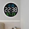 10Inch Digital Wall Clock Remote Controlled 2 Alarms Large LED Display 10 Brightness For Home Office Bedroom Decoration