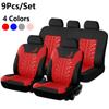 9PCS/Set Full Encirclement Universal Car Seat Cover Gecko Mesh Cloth Four Seasons Universal Car Seat Cover with Tire Track Styling Car Seat Protector
