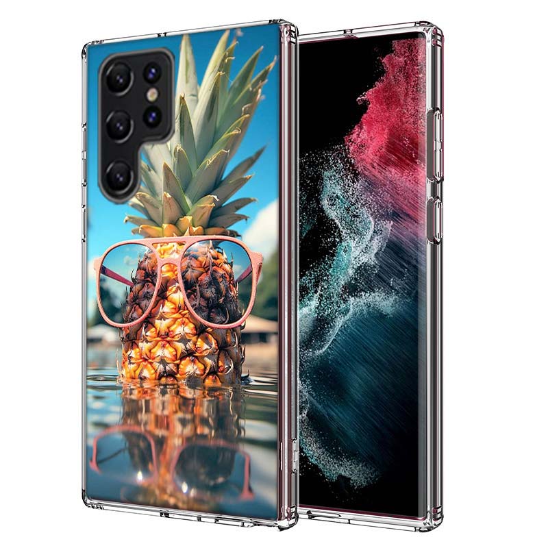 Harvest Pineapple Capa Phone Case For Samsung S26 Ultra S25 Edge Galaxy S23 S21 S20 S24 FE S22 S10 Plus Cover Clear TPU Shell Co