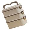 3 Layer Lunch Box 304 Stainless Steel Stackable Portable Large Capacity   Box for Kids Adults Students