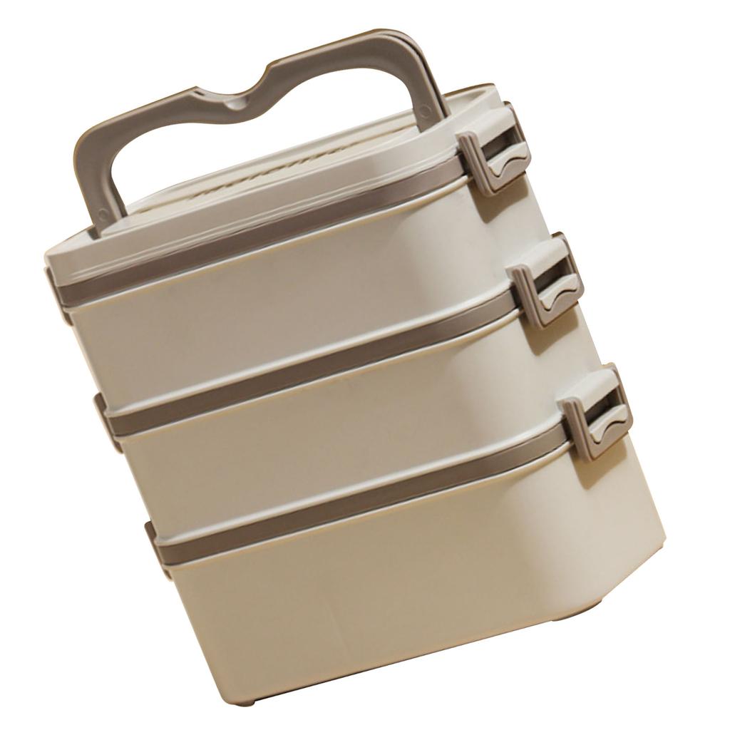 3 Layer Lunch Box 304 Stainless Steel Stackable Portable Large Capacity   Box for Kids Adults Students