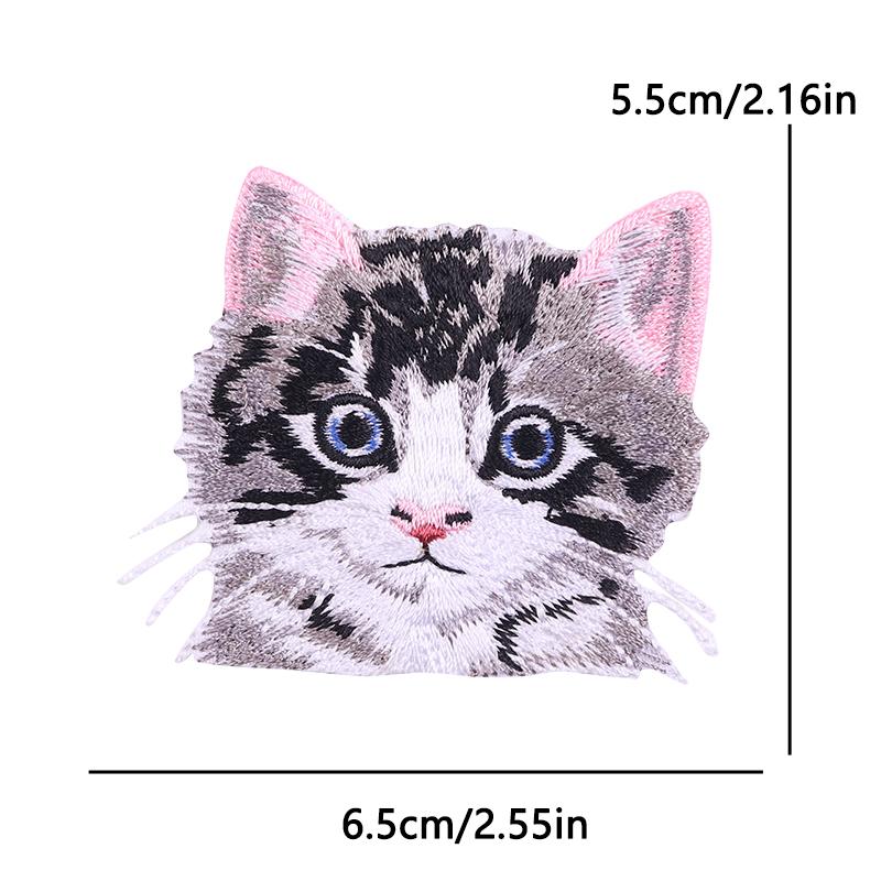 Cute Cat Duck Animal Cartoon Iron On Embroidery Patch for Kids Clothing Backpack Jacket School Bag Kawaii Design Decoration