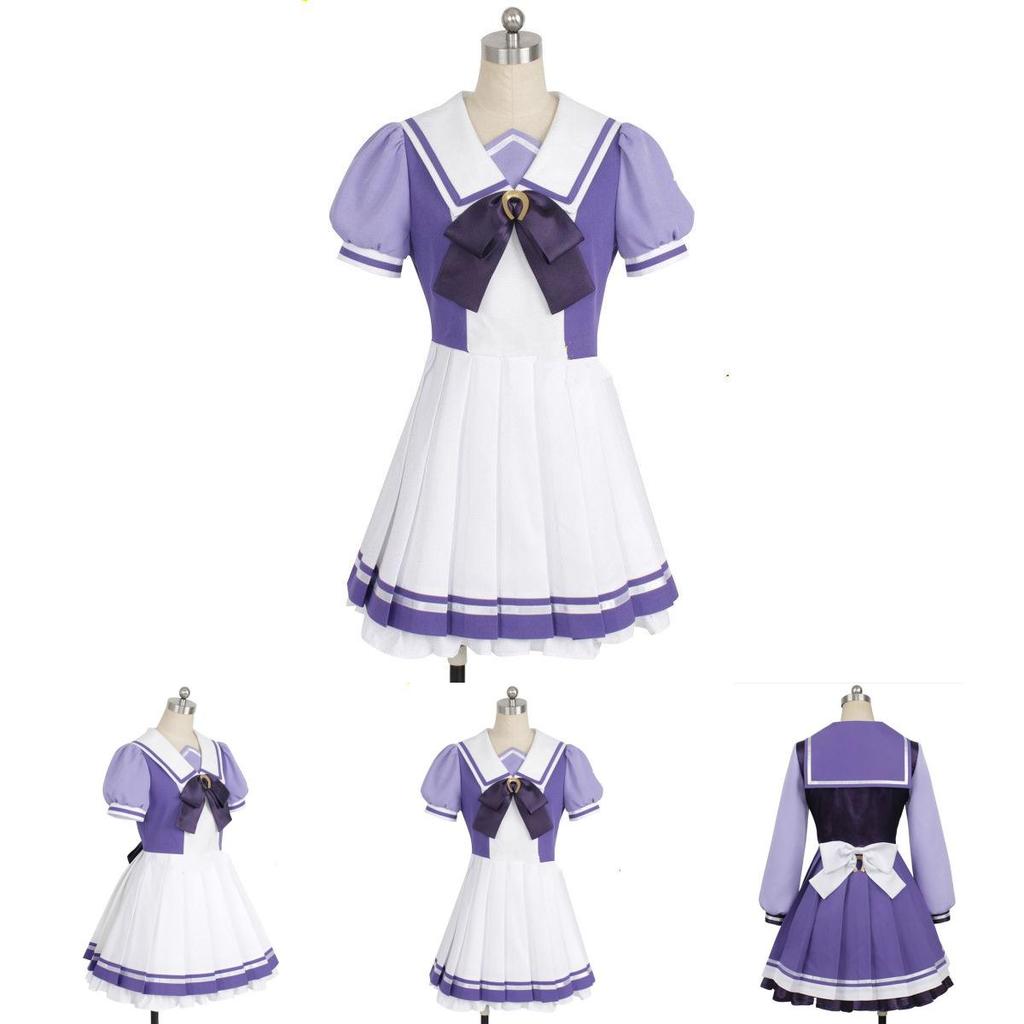 Costume de Cosplay de Haute Qualité en Coton Jeu Pretty Derby Mary Jane Avec Accessoires Détaillés