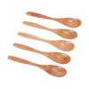 5PCS Wooden Spoons for Honey Coffee Tea Dessert Wood Serving Table Spoon Set for Stirring