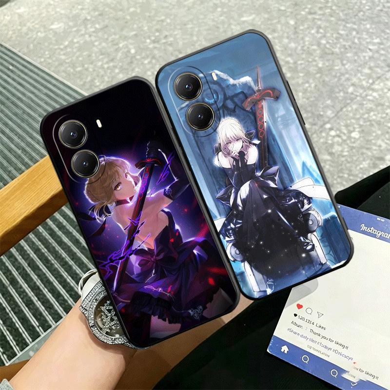 Fate Zero Stay Night Saber Soft Phone Case for Xiaomi Poco X5 X6 X7 X8 Pro Max X3 F7 F8 Ultra M8 M7 M6 M5 Redmi 15 15C 14C 13C 1