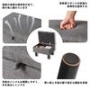 Aibiju Low Stool with Solid Wood Mini Linen 150kg Weight Hinged Light Legs, High-Resilience Chair, Footstool, 403024cm, Fabric, Capacity, Lid, Gray,