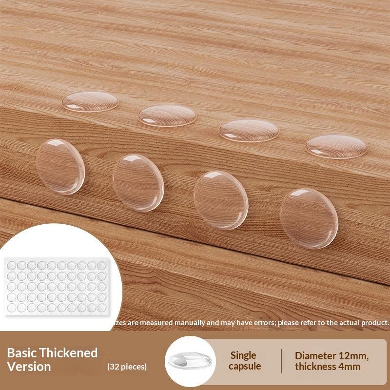 50Pcs Silicone Door Stopper Handle Bumpers Stickers Adhesive Anti-Collision Furniture Refrigerator Door Cabinet Protective Pads