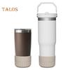 Plastic Water Cup Bottom Protector Water Bottle Protective Boot Sleeve with Non-slip Suction-Cup Bottom Anti-scalding Flask Cup Bottom Bumper