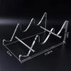 Hyekit 3-Tier Mechanical Keyboard Display Stand - Transparent Super Thick Acrylic Frame Holder - Gaming Keyboard Plate Holder