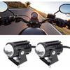 2Pcs Motorcycle LED Spotlight Yellow White High Low Beam Spot Lamp 8 to 80V