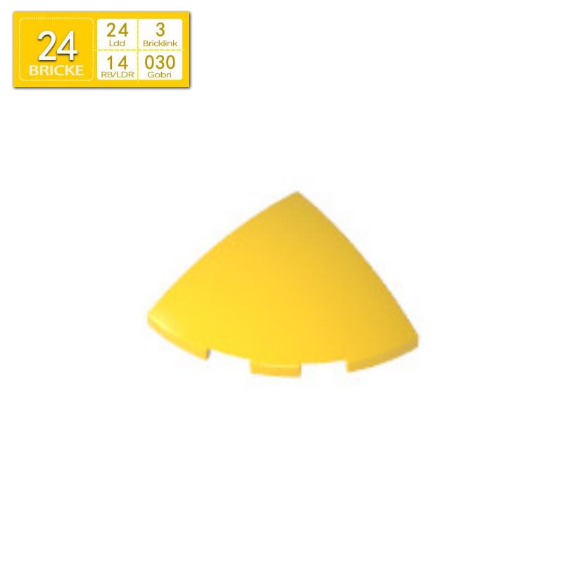 BRICKE 76797 3x3 Round Arc Building Blocks - LEGO Compatible MOC Parts 50g (approx. 40 pcs)