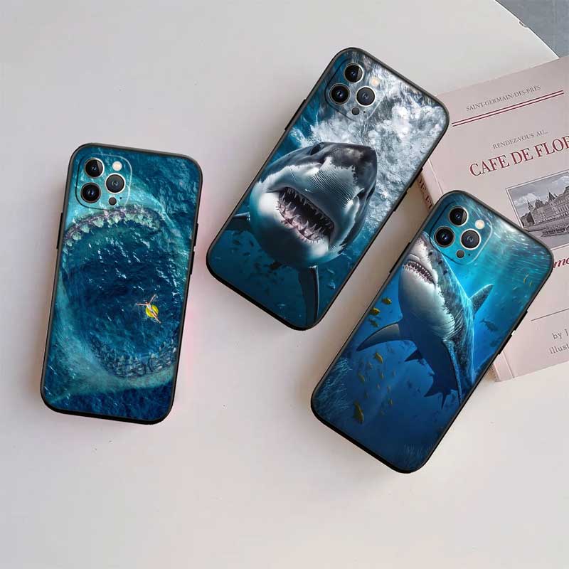 NH39 Shark Art Phone Case for Samsung Galaxy A11 A12 A13 A15 A52S A53 A55 A56 A70 A71 A72 A73 F06 F16 F56 S10 Plus S10e
