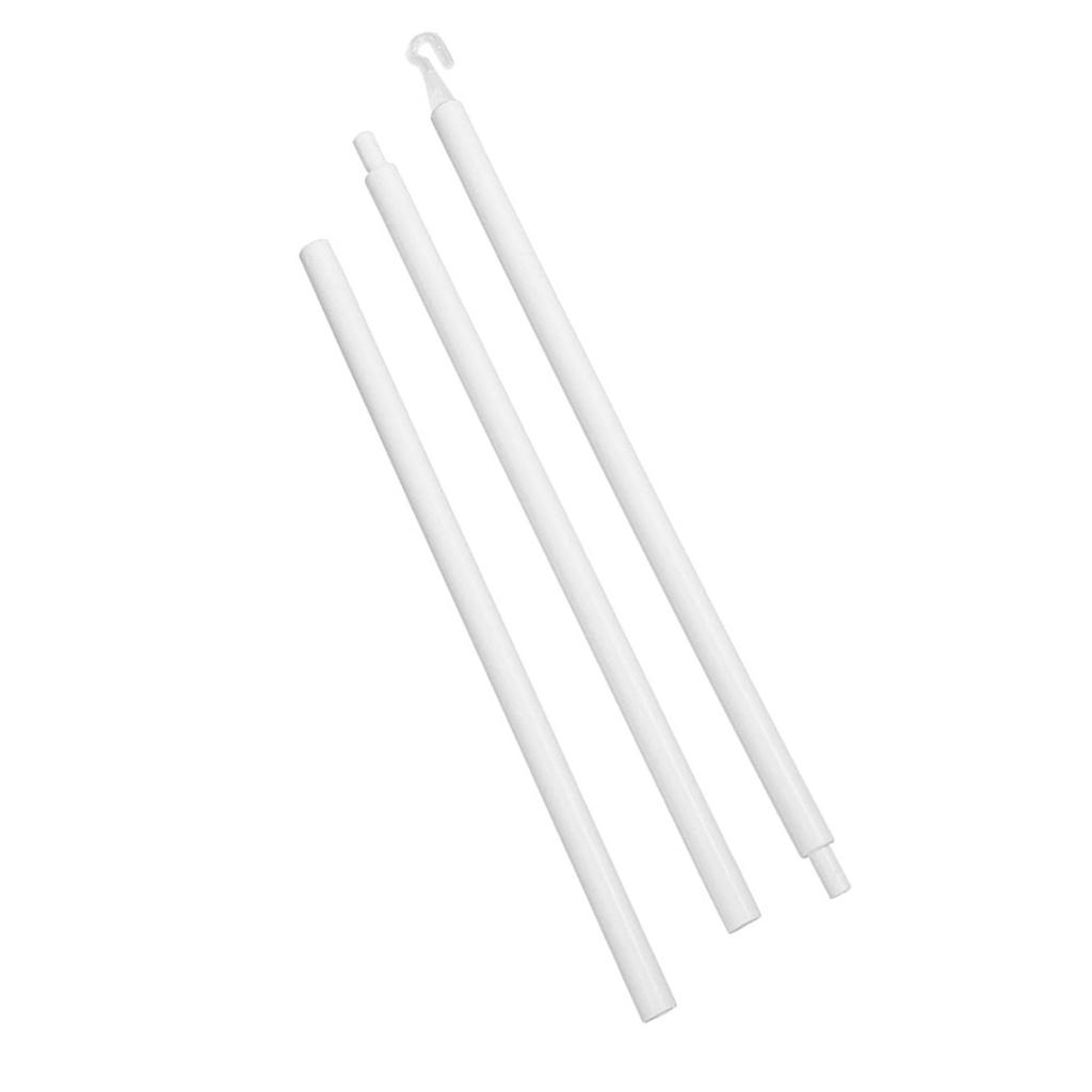 Náhradní tyč pro vertikální žaluzie s háčkem a rukojetí Bílý plastový tahací prut pro okenní závěsy a žaluzie pro snadné ovládání