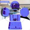 2x Silicone Tool Trays Holder Flexible Anti Slip, Men Gift, Multifunctional for Nuts Bolts Car