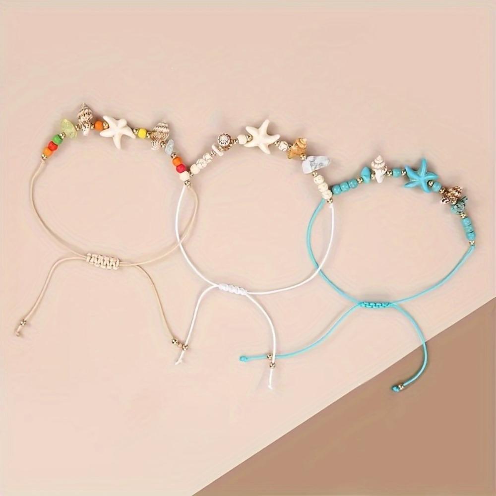 12 Hawaiian style conch bracelets, summer beach surfing bracelets