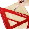 Triangular Angle Ruler Large 16Inch 45/90 Degrees Durable Aluminum Alloy Easy-read Layout Gauge Woodworking Measure Tool