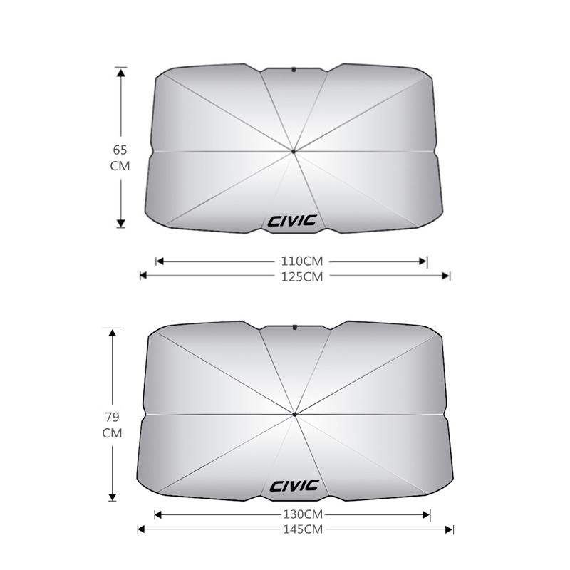 Car Sunshade Umbrella Car Front Window Sunshade Cover For Honda Civic 10th 9th 8th 7th Gen 10 9 8 7 2006 2007 2008 2009 2010
